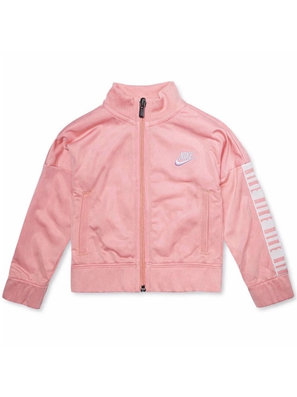 Nike Baby Girls Pink Full Zip Track Jacket 18M Athletic Logo Sweater
